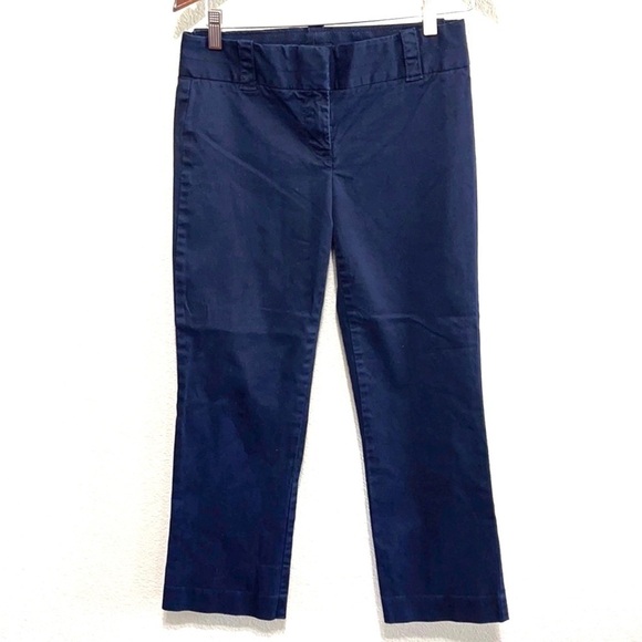 J.Crew Woman Indigo City Fit Khaki Stretch Pants Size 0 - Picture 1 of 13